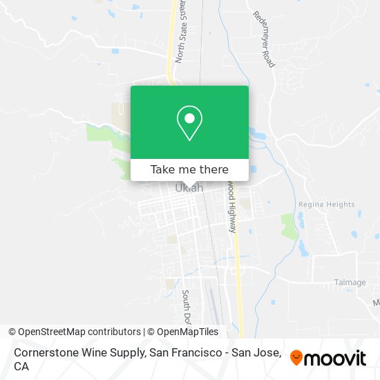 Cornerstone Wine Supply map