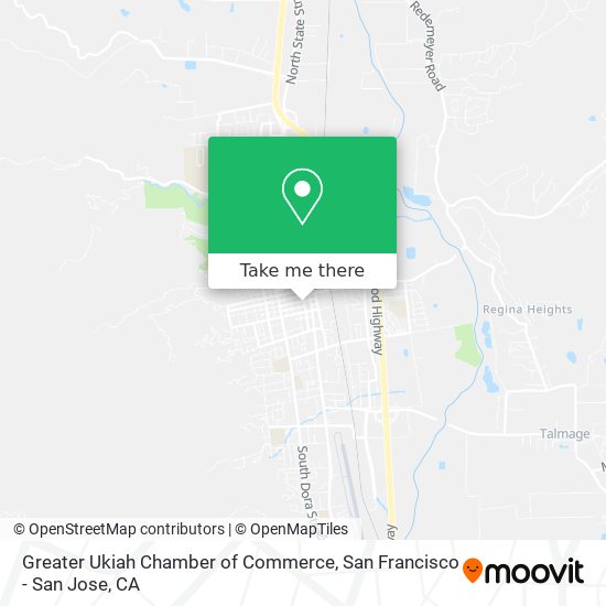Mapa de Greater Ukiah Chamber of Commerce