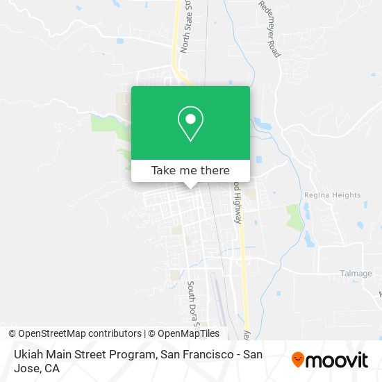 Mapa de Ukiah Main Street Program