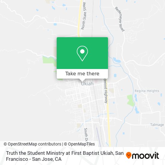 Mapa de Truth the Student Ministry at First Baptist Ukiah