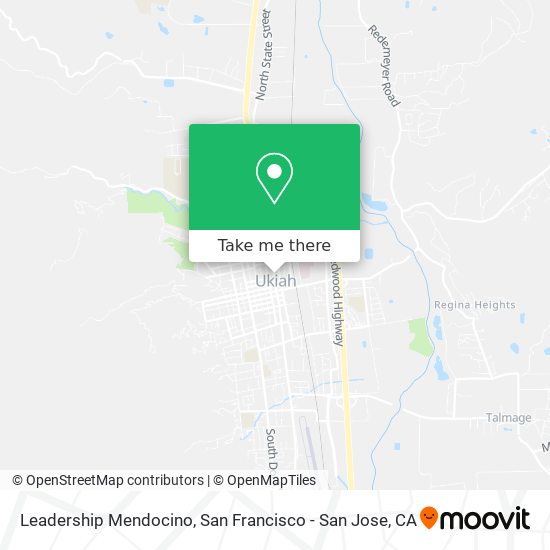 Leadership Mendocino map