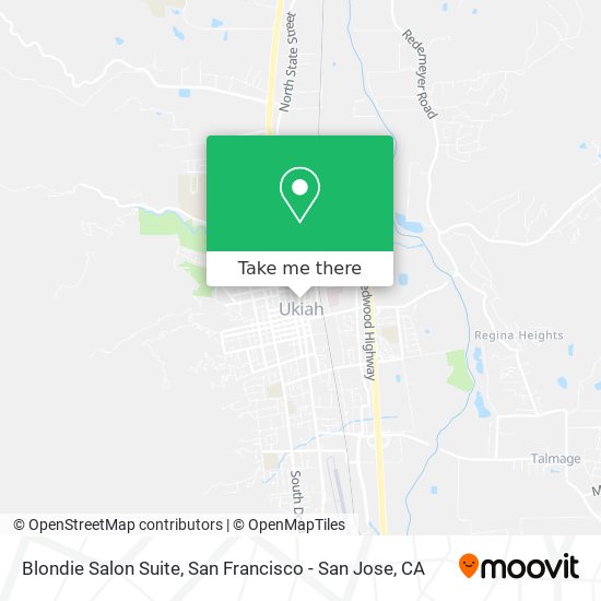 Blondie Salon Suite map