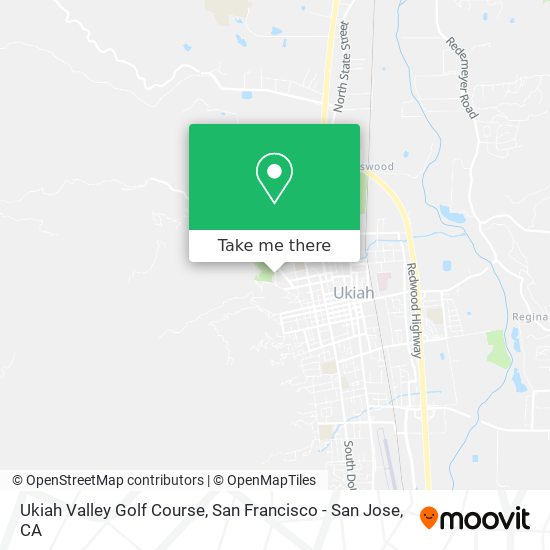 Ukiah Valley Golf Course map