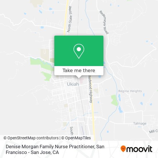 Mapa de Denise Morgan Family Nurse Practitioner