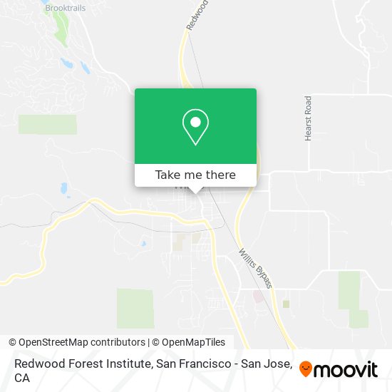 Redwood Forest Institute map