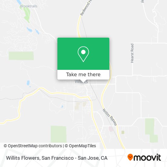 Willits Flowers map