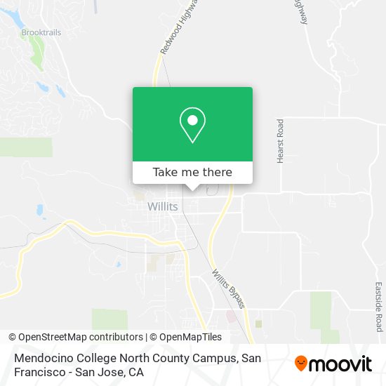 Mendocino College North County Campus map