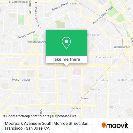 Moorpark Avenue & South Monroe Street map