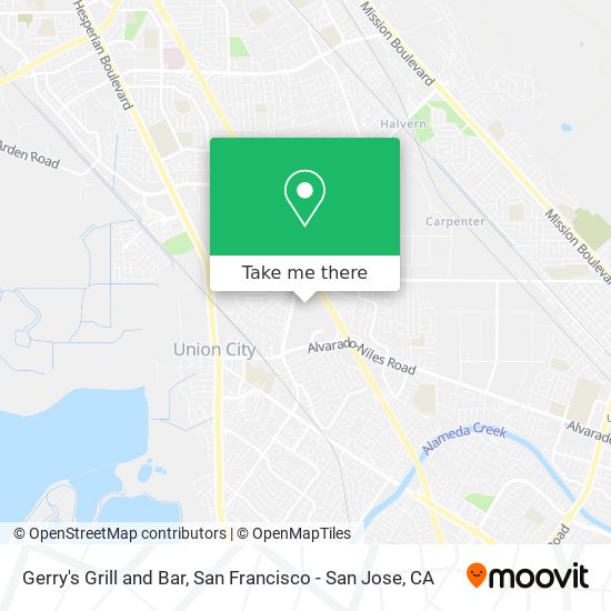 Gerry's Grill and Bar map