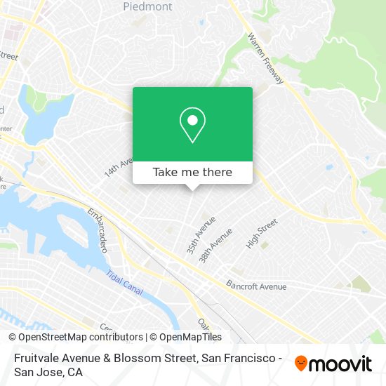 Fruitvale Avenue & Blossom Street map