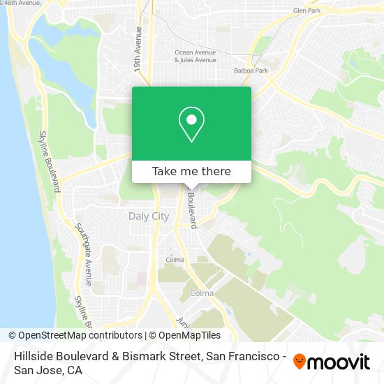 Mapa de Hillside Boulevard & Bismark Street