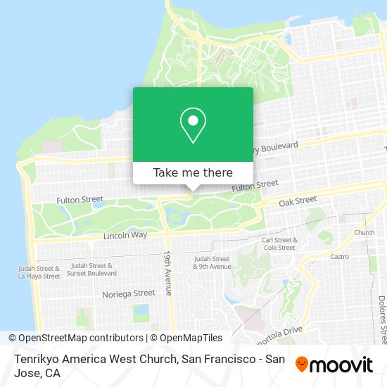 Mapa de Tenrikyo America West Church