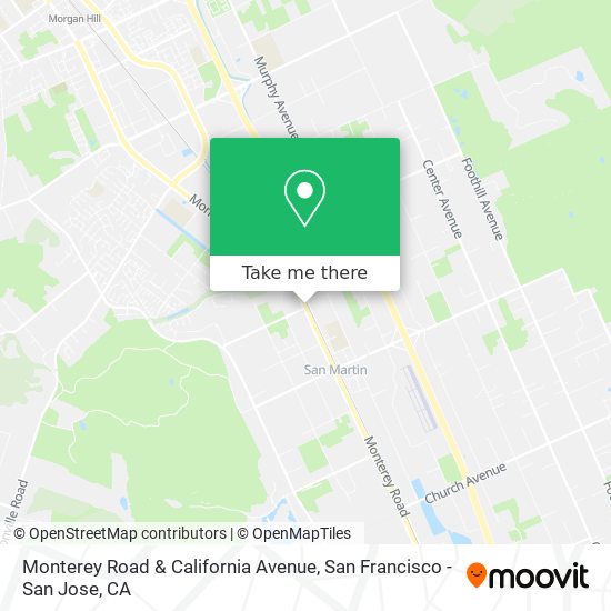 Monterey Road & California Avenue map