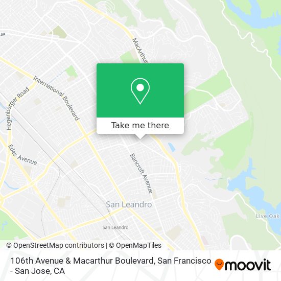 106th Avenue & Macarthur Boulevard map