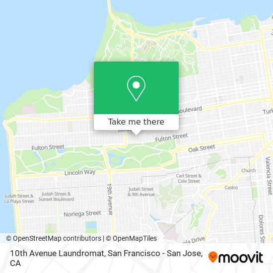 10th Avenue Laundromat map