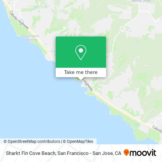 Mapa de Sharkt Fin Cove Beach