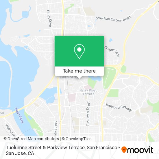 Mapa de Tuolumne Street & Parkview Terrace