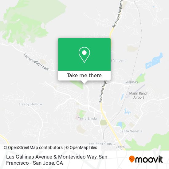 Las Gallinas Avenue & Montevideo Way map