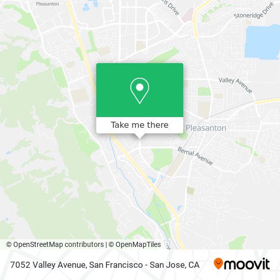 7052 Valley Avenue map