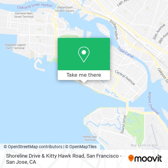 Mapa de Shoreline Drive & Kitty Hawk Road