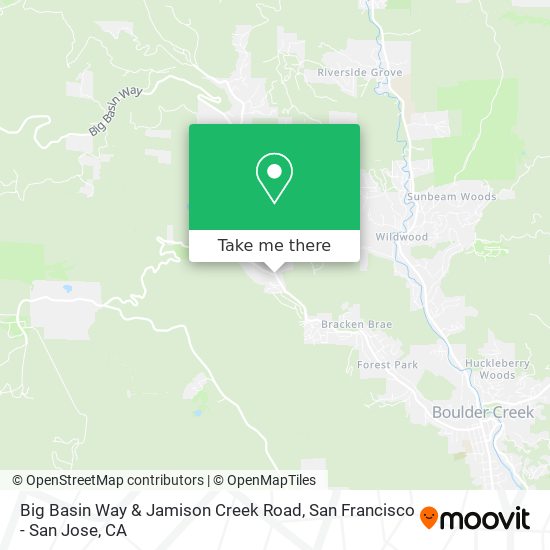Mapa de Big Basin Way & Jamison Creek Road