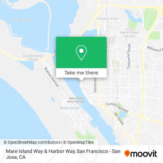 Mare Island Way & Harbor Way map