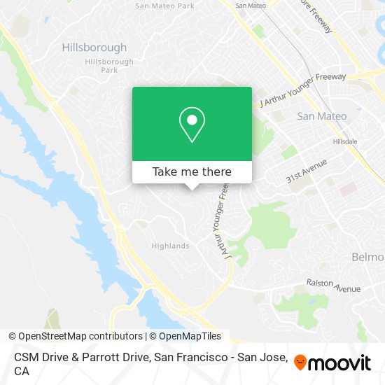 CSM Drive & Parrott Drive map