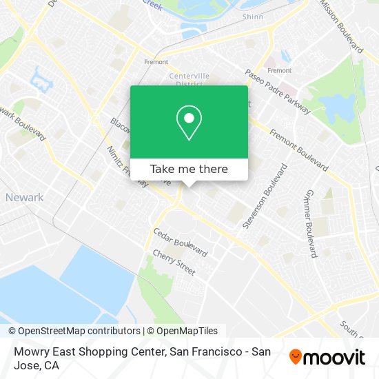 Mowry East Shopping Center map