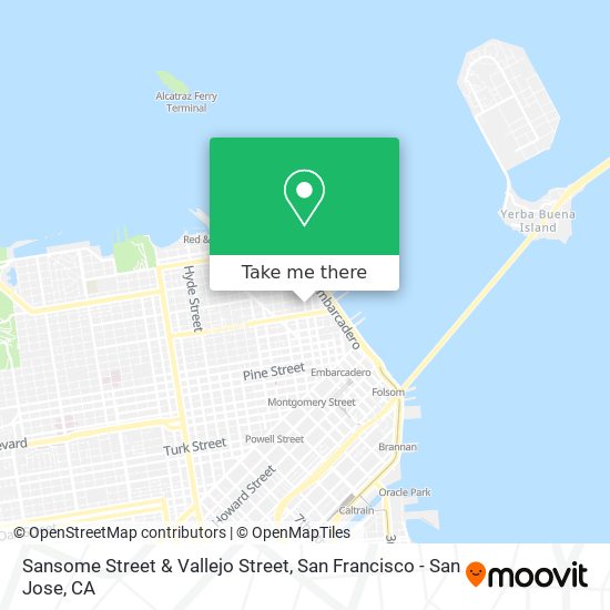 Sansome Street & Vallejo Street map