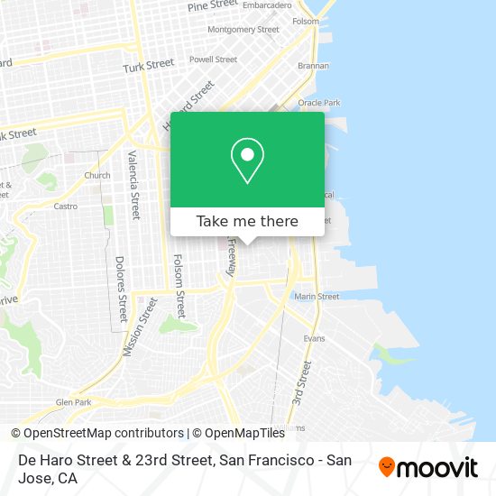 De Haro Street & 23rd Street map