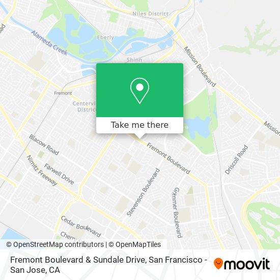 Mapa de Fremont Boulevard & Sundale Drive
