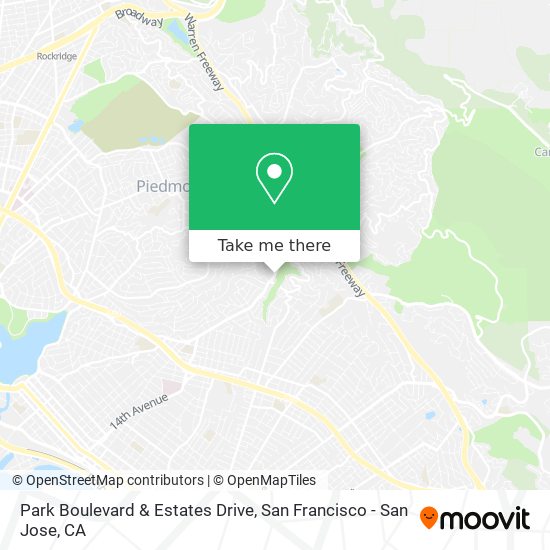 Park Boulevard & Estates Drive map