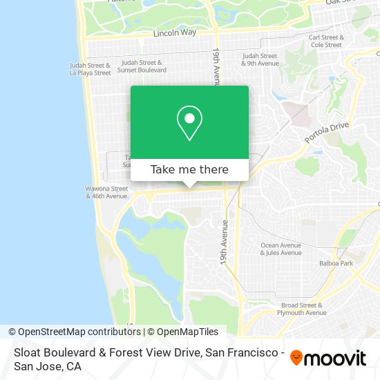 Mapa de Sloat Boulevard & Forest View Drive