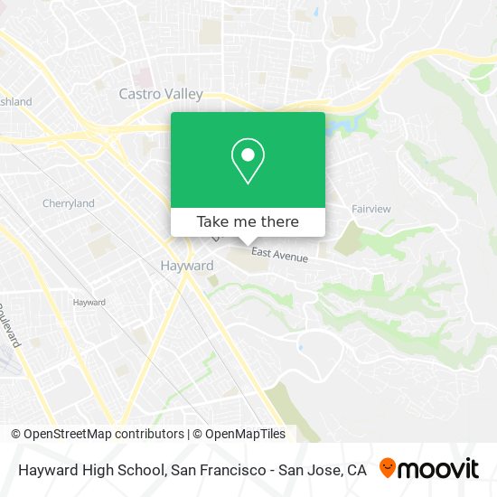 Hayward High School map