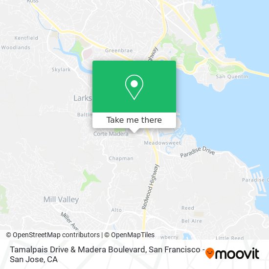 Tamalpais Drive & Madera Boulevard map