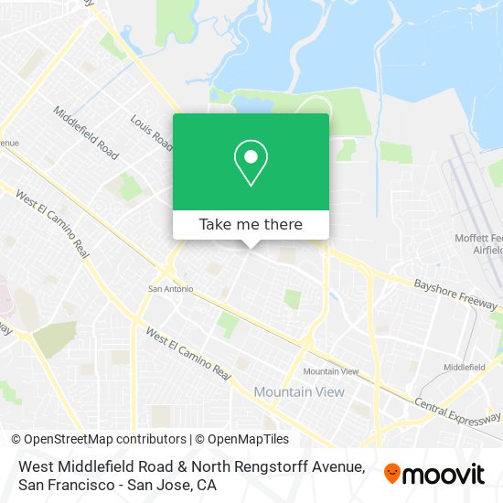 Mapa de West Middlefield Road & North Rengstorff Avenue