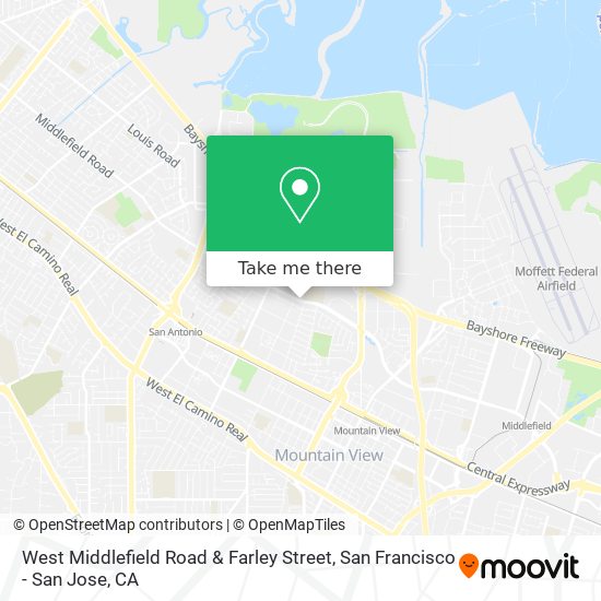 West Middlefield Road & Farley Street map