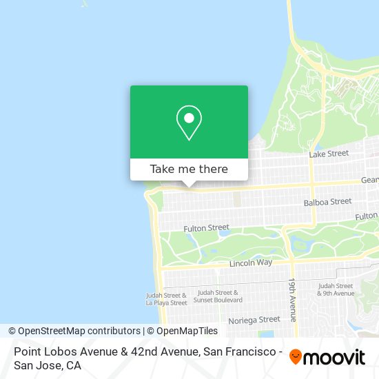 Point Lobos Avenue & 42nd Avenue map
