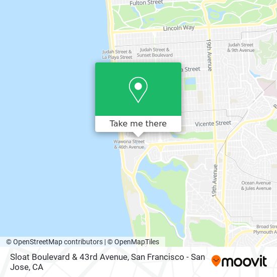 Mapa de Sloat Boulevard & 43rd Avenue