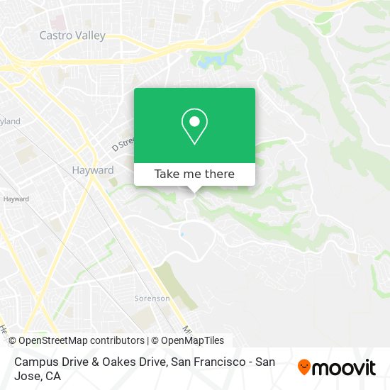 Mapa de Campus Drive & Oakes Drive