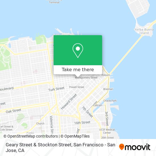 Mapa de Geary Street & Stockton Street