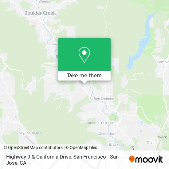 Highway 9 & California Drive map