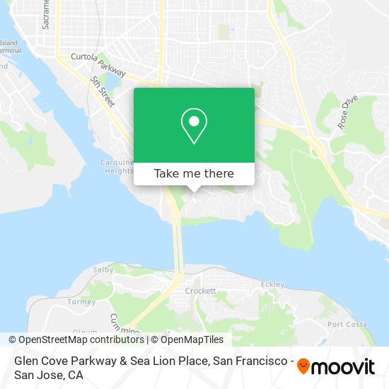 Glen Cove Parkway & Sea Lion Place map