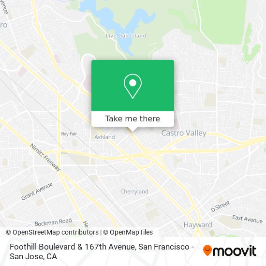 Mapa de Foothill Boulevard & 167th Avenue