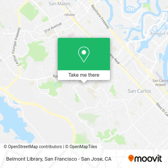 Belmont Library map