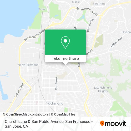 Mapa de Church Lane & San Pablo Avenue