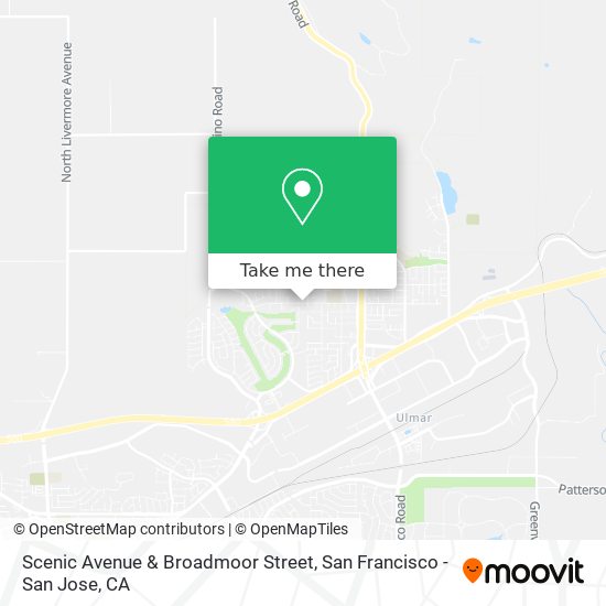 Mapa de Scenic Avenue & Broadmoor Street