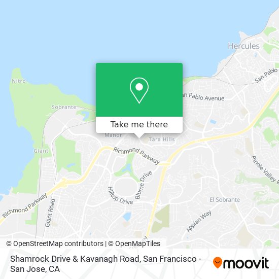 Mapa de Shamrock Drive & Kavanagh Road