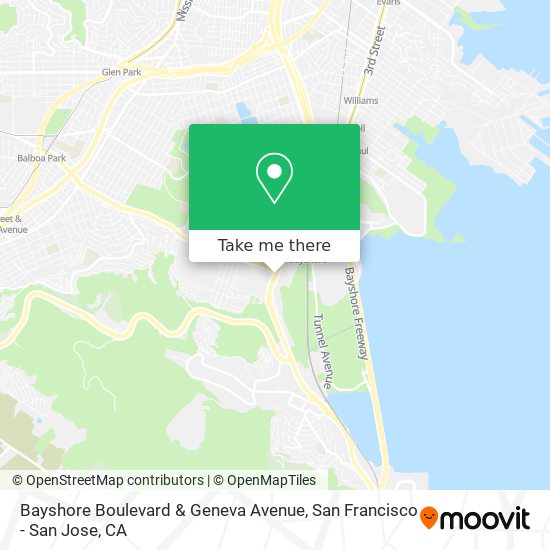 Bayshore Boulevard & Geneva Avenue map