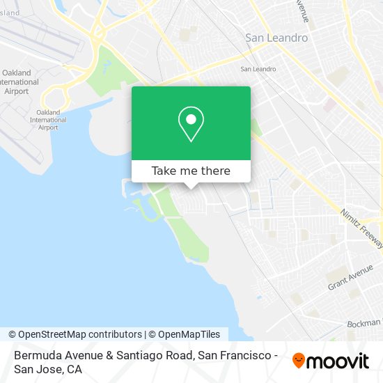 Bermuda Avenue & Santiago Road map